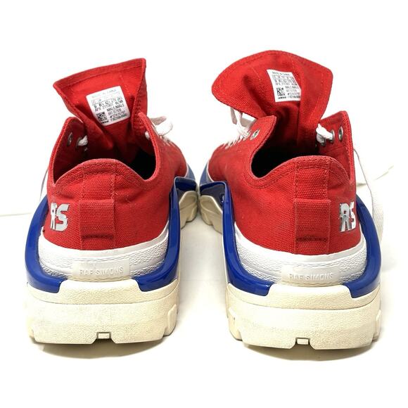 Adidas Raf Simons RS Detroit Runner EE7936 Sz 9 Red White Blue Mens Sneakers GUC